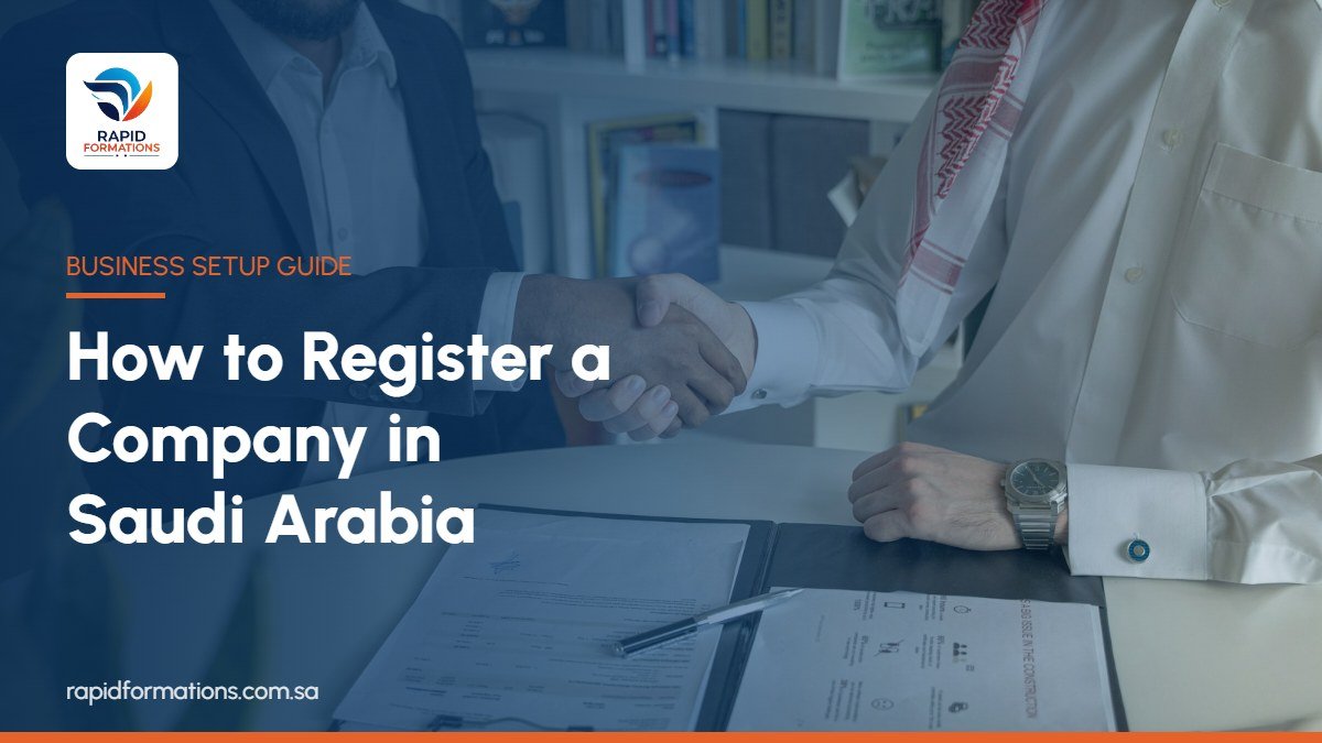 How to register a company in Saudi Arabia: business partners shaking hands over a signed contract